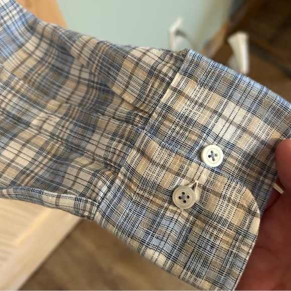 Calder Carmel Linen Limited Edition Button Down Shirt. Size Large. - Picture 4 of 14